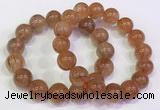 CGB4616 13mm - 14mm round golden rutilated quartz beaded bracelets