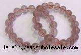 CGB4634 12mm - 13mm round red rutilated quartz beaded bracelets