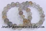 CGB4674 11mm - 12mm round green phantom quartz beaded bracelets