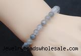 CGB5003 6mm, 8mm round cloudy quartz beads stretchy bracelets