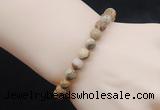 CGB5039 6mm, 8mm round picture jasper beads stretchy bracelets