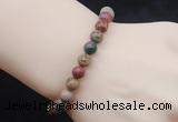 CGB5041 6mm, 8mm round picasso jasper beads stretchy bracelets