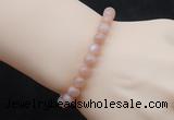 CGB5053 6mm, 8mm round moonstone beads stretchy bracelets