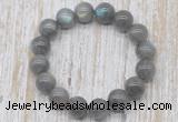 CGB5316 10mm, 12mm round labradorite beads stretchy bracelets