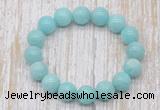 CGB5320 10mm, 12mm round amazonite beads stretchy bracelets