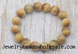 CGB5326 10mm, 12mm round golden tiger eye beads stretchy bracelets