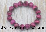 CGB5327 10mm, 12mm round red tiger eye beads stretchy bracelets