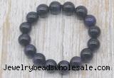 CGB5328 10mm, 12mm round purple tiger eye beads stretchy bracelets