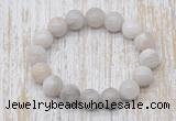 CGB5347 10mm, 12mm round white crazy lace agate beads stretchy bracelets