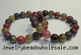 CGB651 7.5 inches 10.5mm - 11mm round natural ruby sapphire bracelet