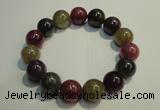 CGB652 7.5 inches 13.5mm - 14mm round natural ruby sapphire bracelet