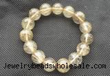 CGB655 7.5 inches 12mm round AA golden rutilated quartz bracelets