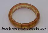 CGB665 7.5 inches 13*15mm yellow fluorite gemstone bracelet