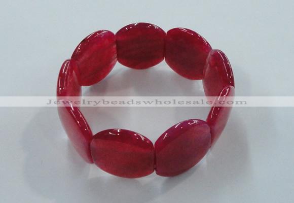 CGB700 8 inches 25*30mm agate gemstone bracelet wholesale