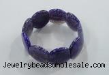 CGB702 8 inches 25*30mm agate gemstone bracelet wholesale