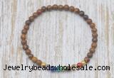 CGB7074 7 chakra 4mm elephant skin jasper beaded meditation yoga bracelets