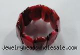 CGB708 8 inches 21*55mm agate gemstone bracelet wholesale