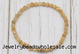 CGB7200 4mm tiny golden tiger eye beaded meditation yoga bracelets