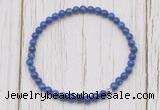 CGB7215 4mm tiny lapis lazuli beaded meditation yoga bracelets