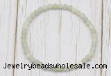 CGB7240 4mm tiny New jade beaded meditation yoga bracelets