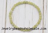 CGB7242 4mm tiny China jade beaded meditation yoga bracelets