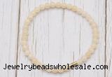 CGB7246 4mm tiny honey jade beaded meditation yoga bracelets