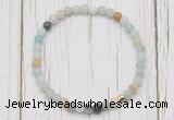 CGB7251 4mm tiny amazonite beaded meditation yoga bracelets