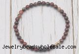 CGB7267 4mm tiny brecciated jasper beaded meditation yoga bracelets