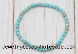 CGB7283 4mm tiny sea sediment jasper beaded meditation yoga bracelets