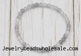 CGB7288 4mm tiny cloudy quartz beaded meditation yoga bracelets