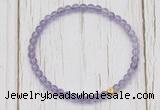 CGB7291 4mm tiny light amethyst beaded meditation yoga bracelets