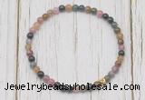 CGB7296 4mm tiny tourmaline beaded meditation yoga bracelets