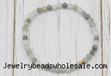 CGB7297 4mm tiny seaweed quartz beaded meditation yoga bracelets