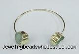 CGB734 15mm coin druzy agate gemstone bangles wholesale