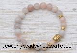 CGB7461 8mm colorful agate bracelet with buddha for men or women