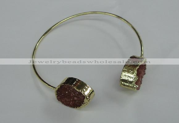 CGB749 13*18mm - 15*20mm teardrop druzy agate gemstone bangles