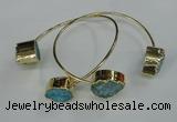 CGB750 13*18mm - 15*20mm teardrop druzy agate gemstone bangles