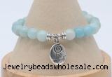 CGB7794 8mm amazonite gemstone bead with luckly charm bracelets