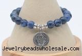 CGB7816 8mm sodalite bead with luckly charm bracelets wholesale