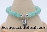 CGB7820 8mm peru amazonite bead with luckly charm bracelets