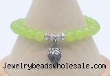 CGB7882 8mm candy jade bead with luckly charm bracelets whoesale