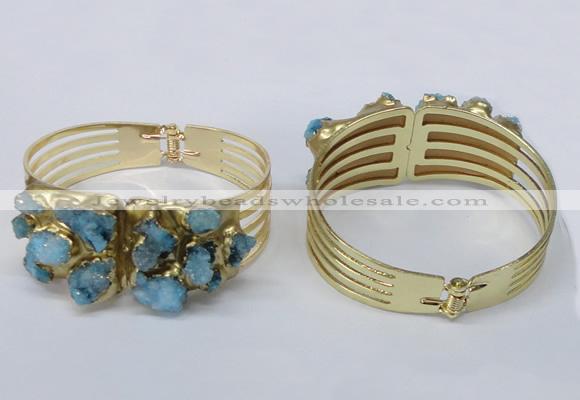 CGB826 30*68mm - 30*70mm druzy agate gemstone bangles wholeasale