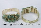 CGB827 30*68mm - 30*70mm druzy agate gemstone bangles wholeasale