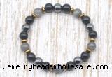 CGB8392 8mm grade A labradorite, black onyx & hematite energy bracelet