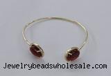 CGB860 10*14mm oval agate gemstone bangles wholesale