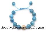 CGB8643 12mm round apatite adjustable macrame bracelets