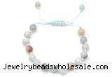 CGB8653 8mm,10mm round amazonite adjustable macrame bracelets