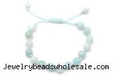 CGB8654 8mm,10mm round amazonite adjustable macrame bracelets