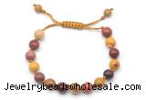 CGB8661 8mm,10mm round mookaite adjustable macrame bracelets