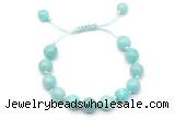 CGB8764 8mm,10mm round amazonite adjustable macrame bracelets